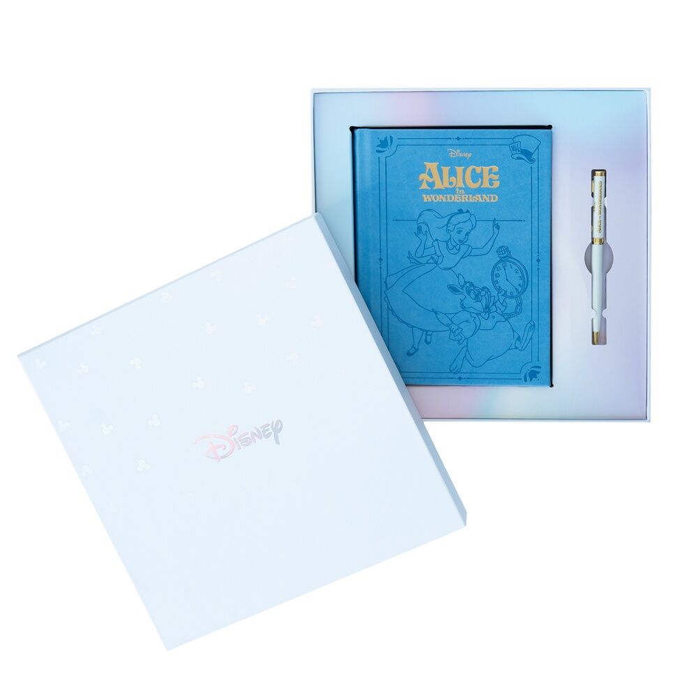 Disney Alice in Wonderland A5 Notebook + Pen set