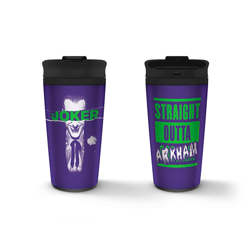 DC Comics Joker Arkham metal tumbler
