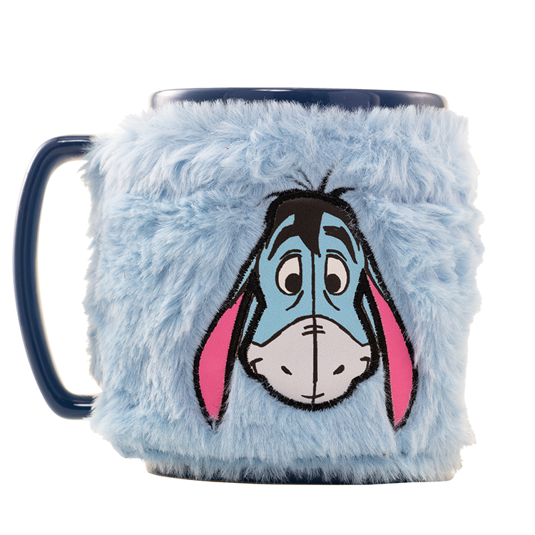 Disney Winnie The Pooh Eeyore Mug with teddy bear cover 440ml