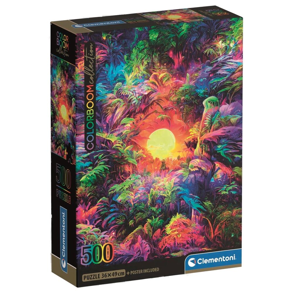 Color Boom Psychedelic Jungle Sunrise puzzle 500pcs