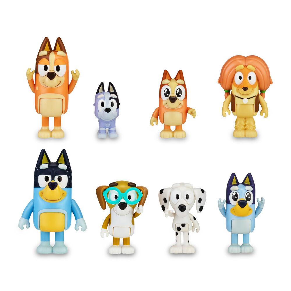 Bluey pack 8 figures