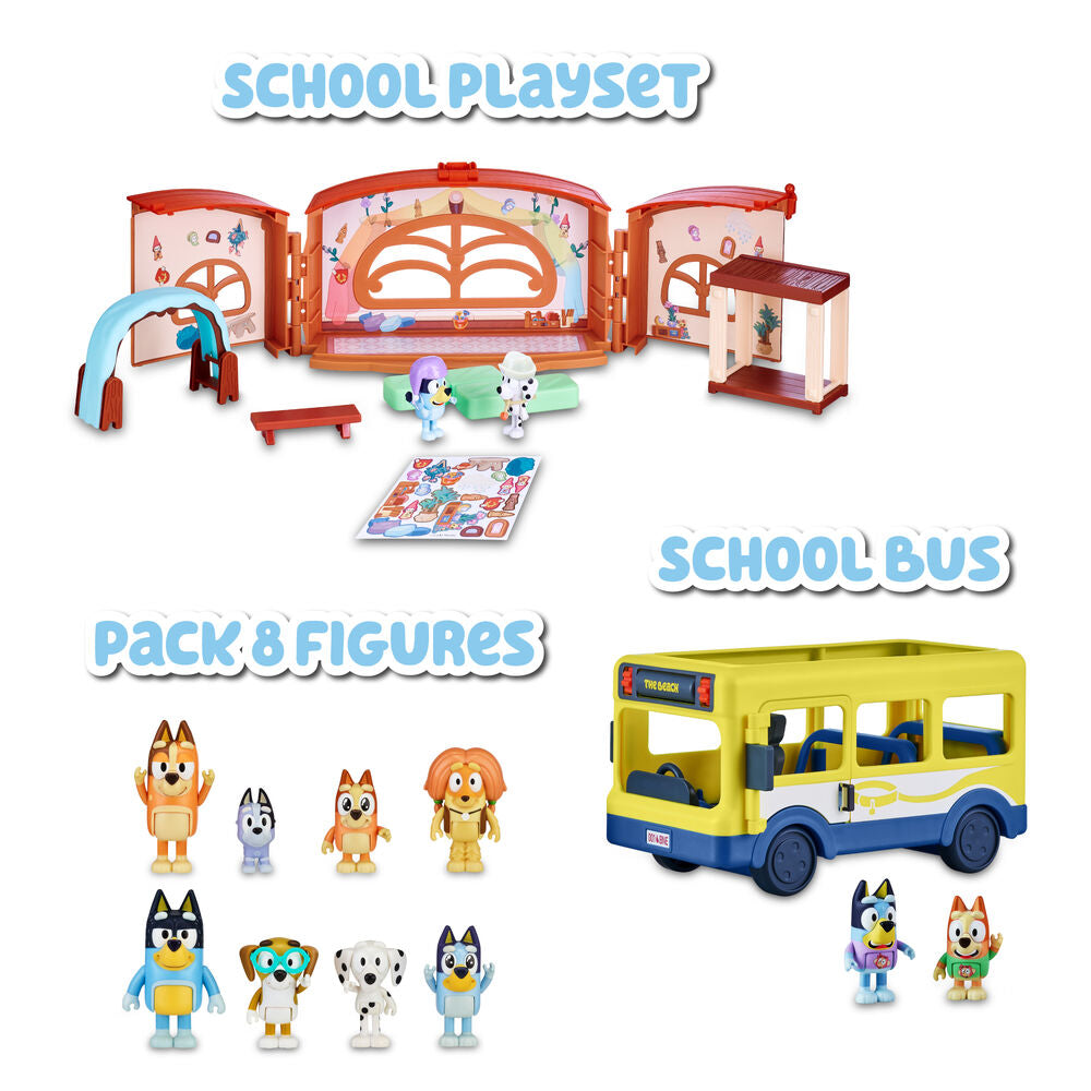 Bluey pack 8 figures