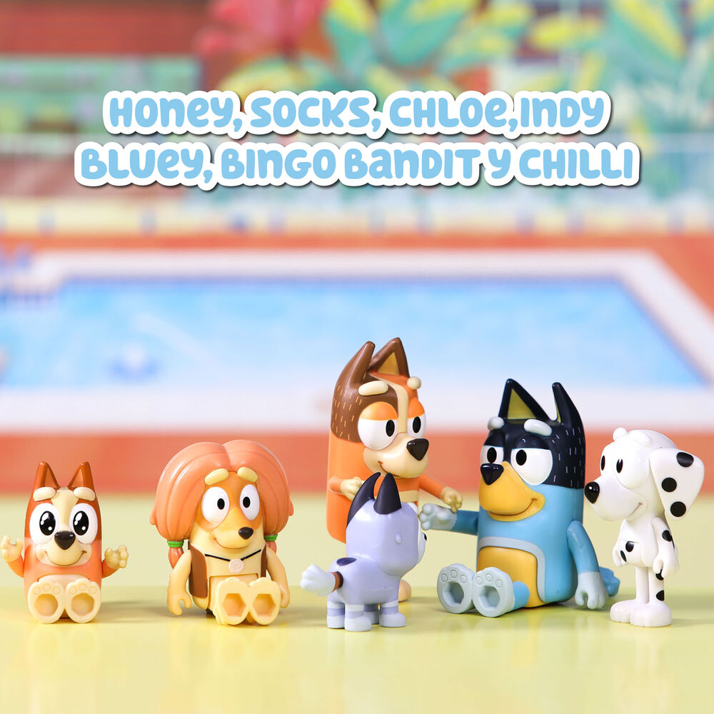 Bluey pack 8 figures