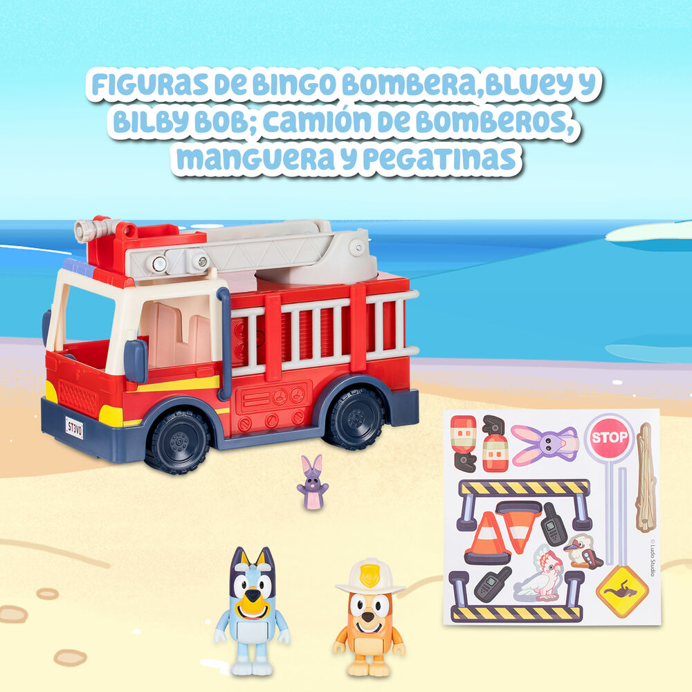 Bluey firetruck + figures