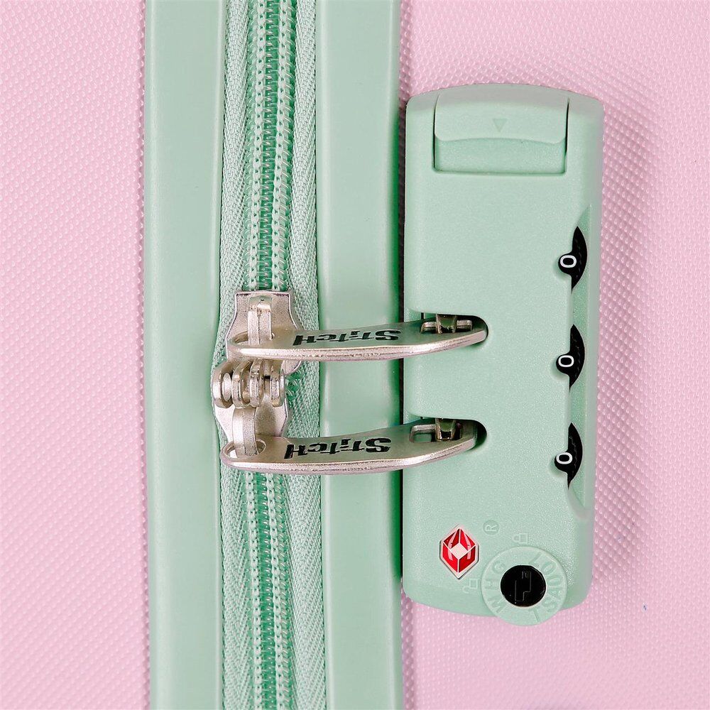 Disney Stitch Mauve ABS trolley suitcase 60cm