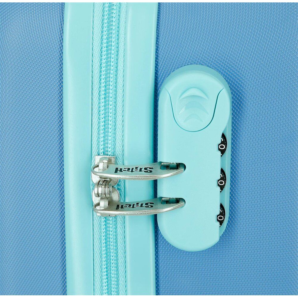 Disney Stitch Blue ABS trolley suitcase 55cm