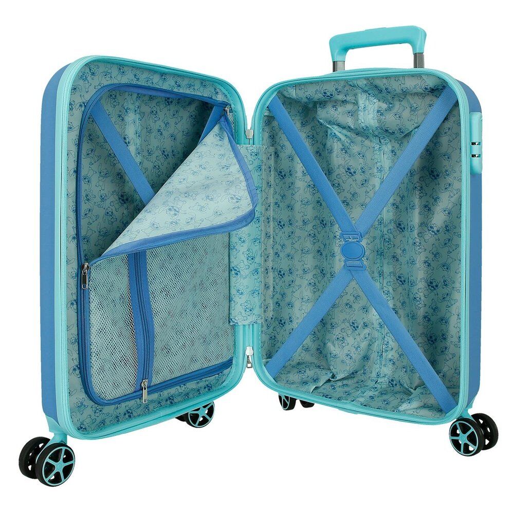 Disney Stitch Blue ABS trolley suitcase 55cm