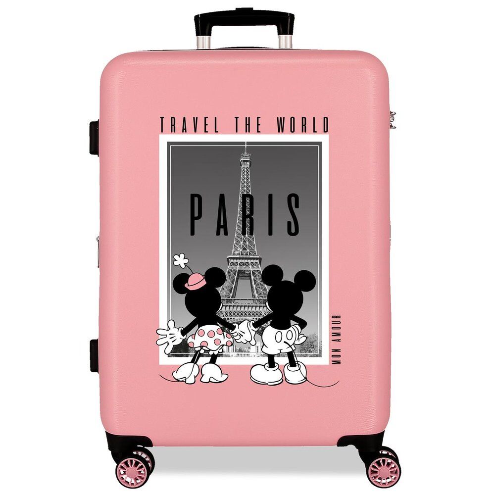 Disney Mickey & Minnie Paris ABS trolley suitcase 68cm