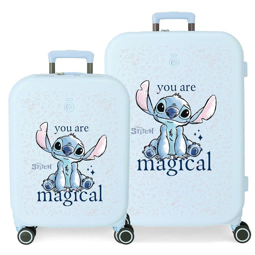 Disney Stitch You Are Magical ABS pack 2 trolley suitcases