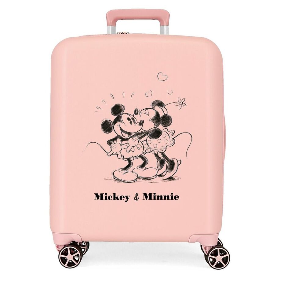 Disney Mickey &#38; Minnie Kisses ABS trolley suitcase 55cm
