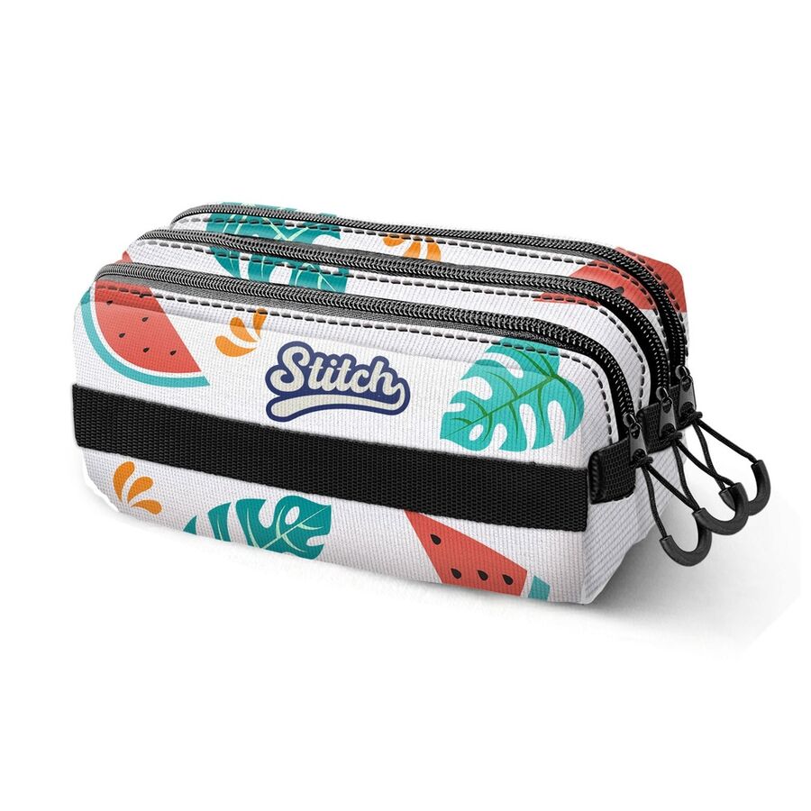 Disney Stitch Frog triple pencil case