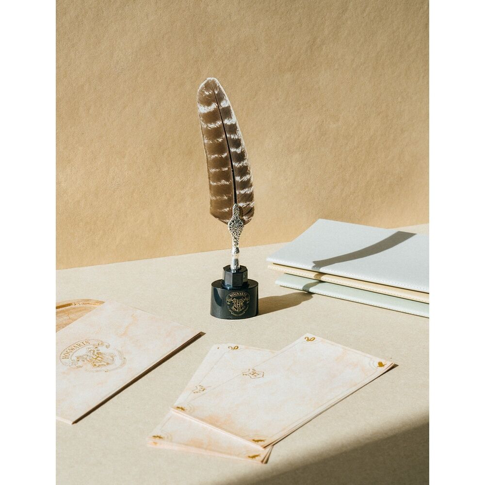 Harry Potter blister pen feather + cards