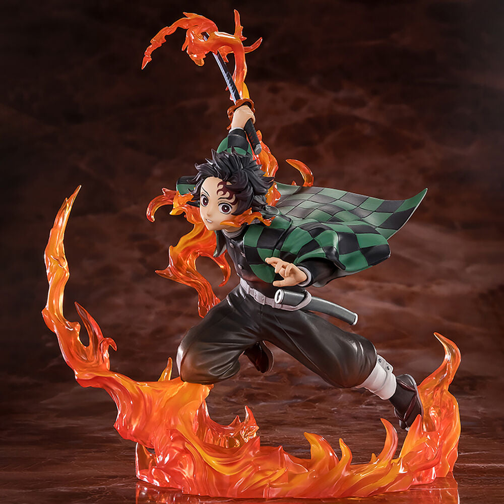 Demon Slayer Kimetsu no Yaiba Tanjiro Kamado Kyojuro Rengokus Sword Guard figure 19,5cm