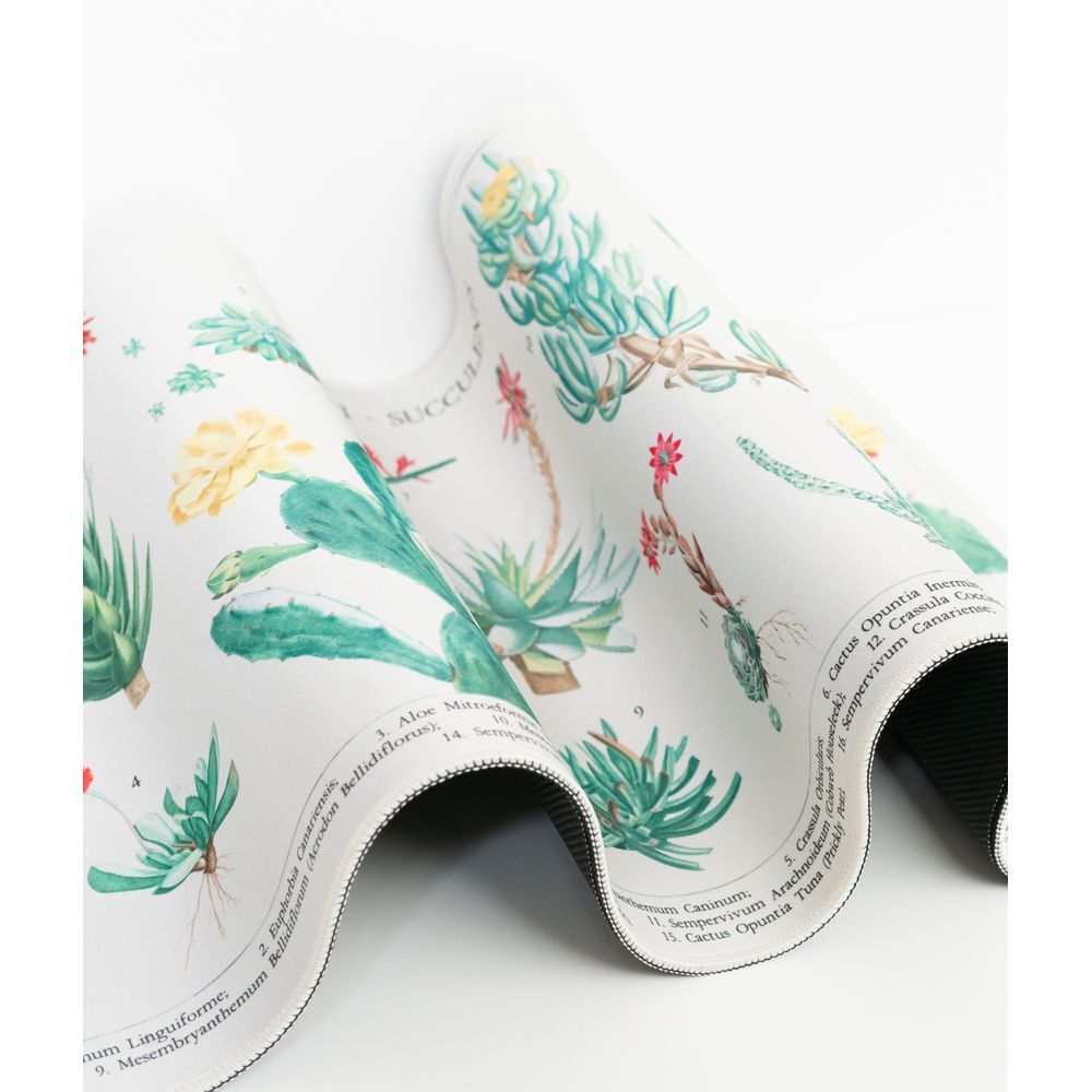 Botanical Cacti gaming desk mat