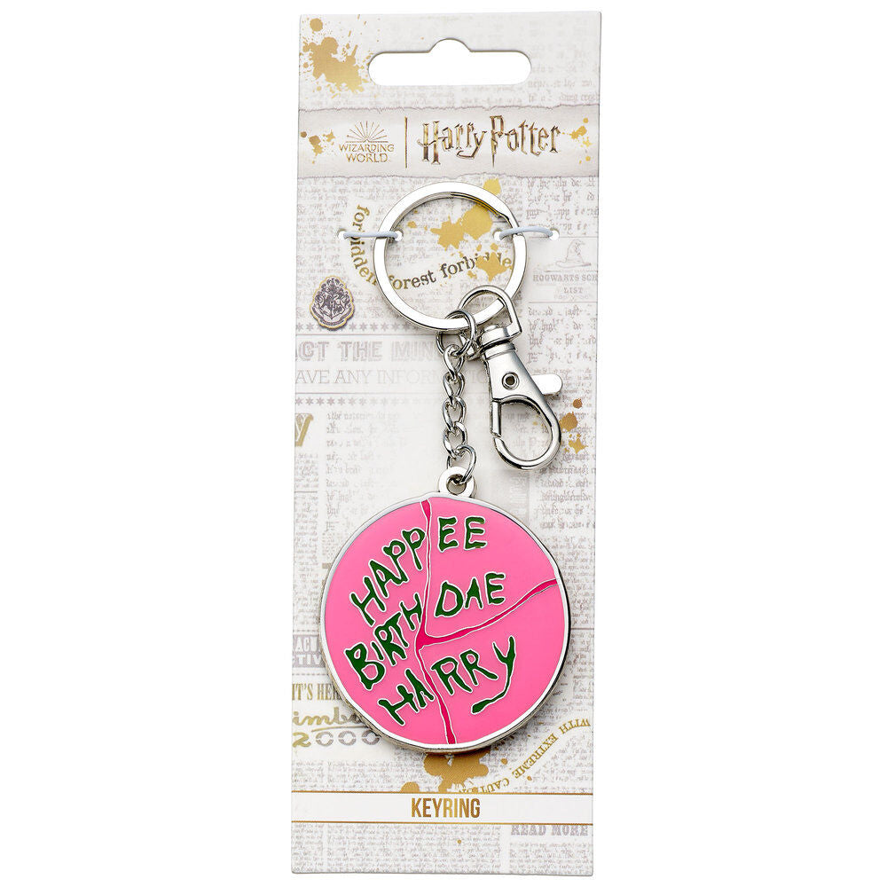 Harry Potter Happee Birthdae Cake keychain