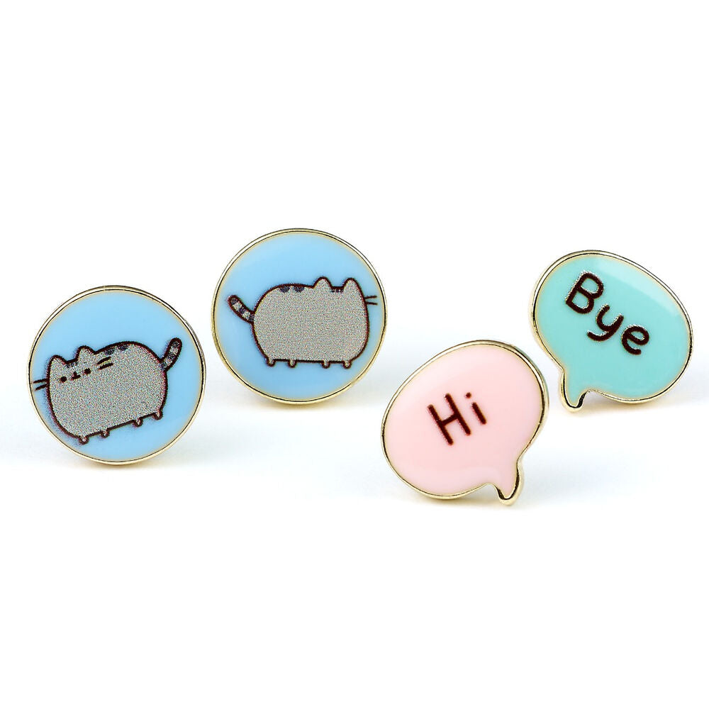 Pusheen Hi Bye Set 3 pairs of earrings