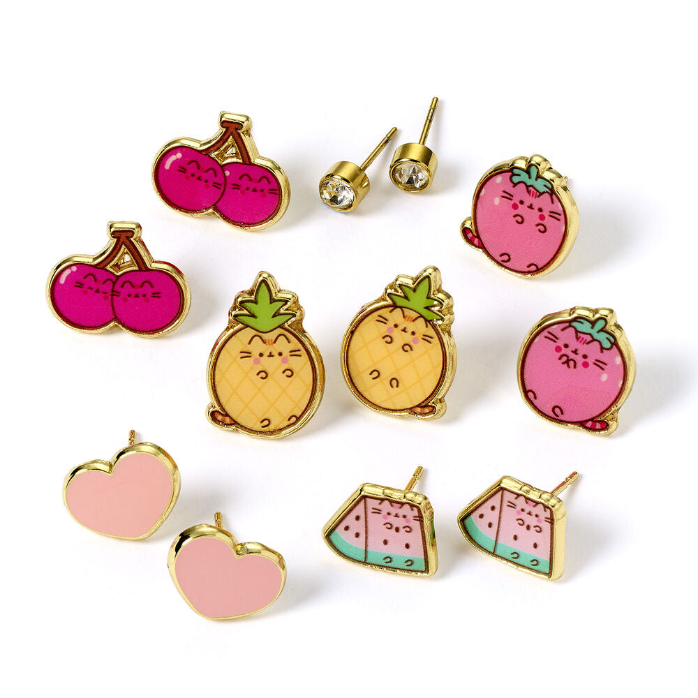 Pusheen Set 6 pairs of earrings