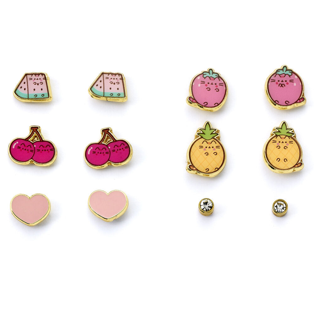 Pusheen Set 6 pairs of earrings