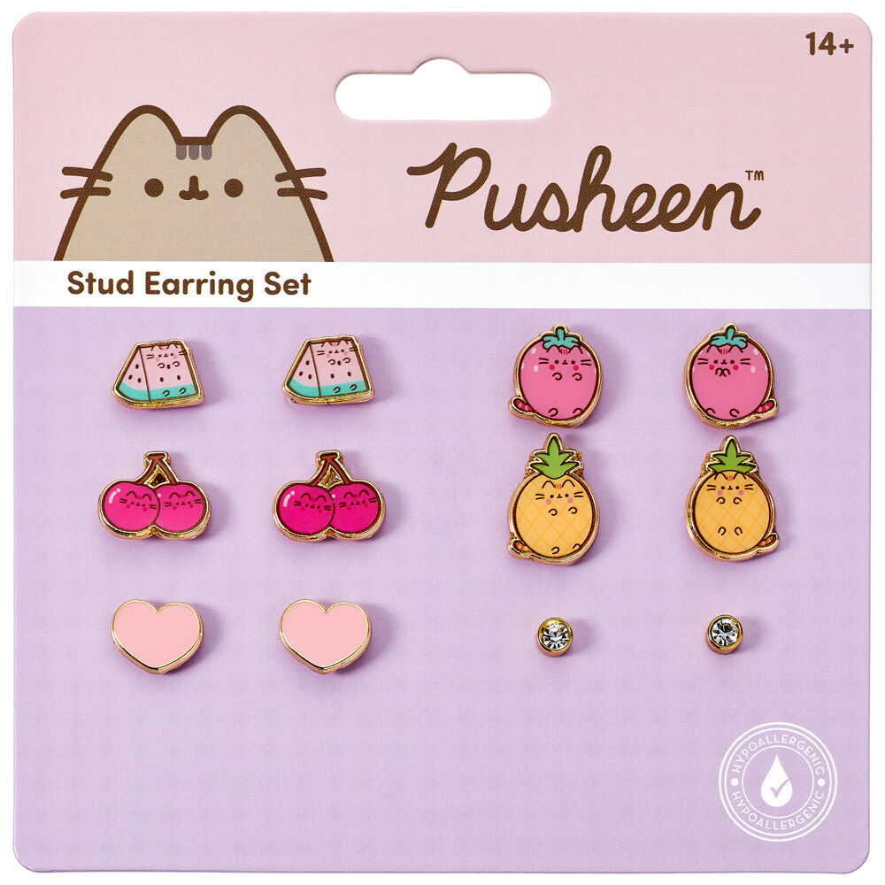 Pusheen Set 6 pairs of earrings