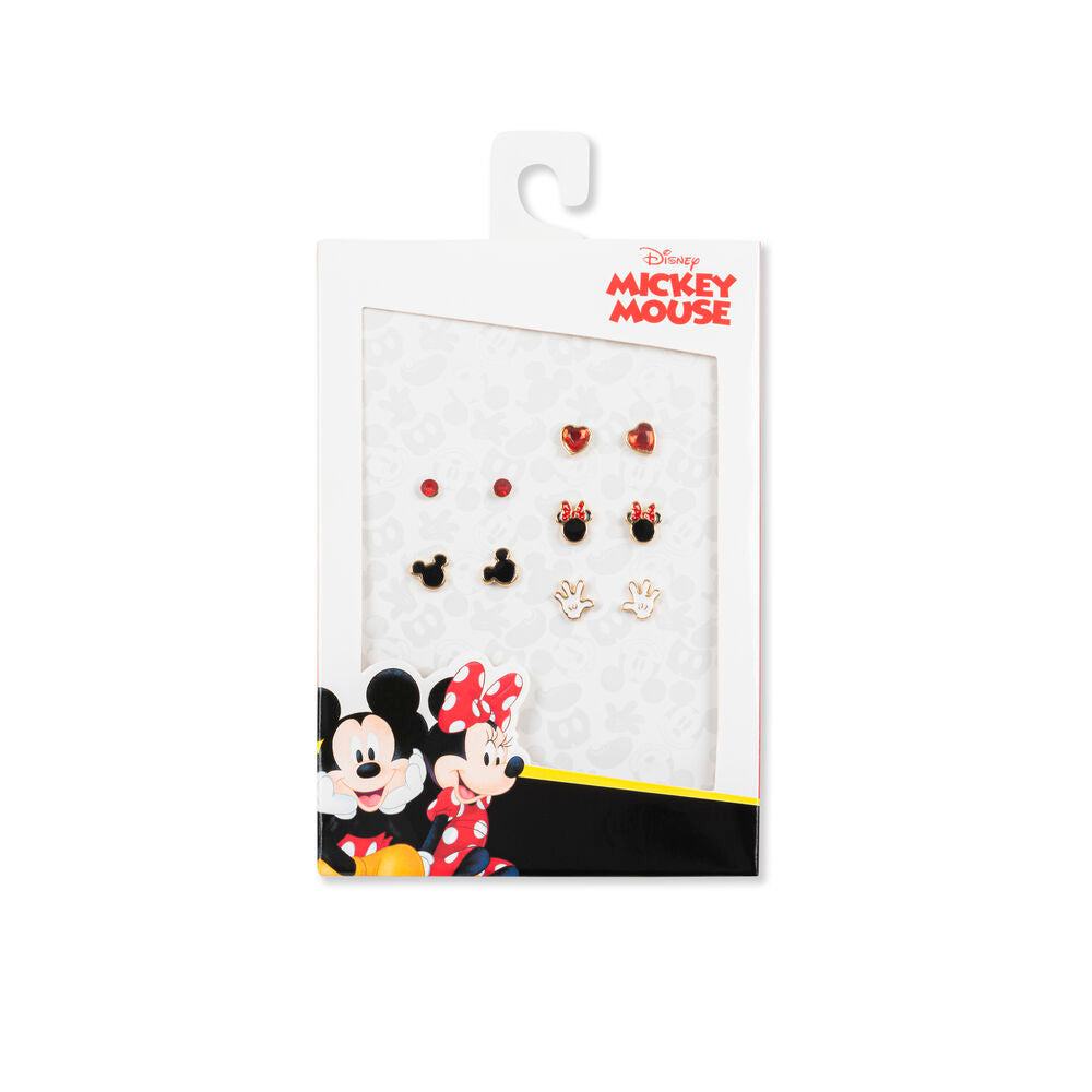 Disney Mickey &#38; Minnie Set 5 pairs of earrings