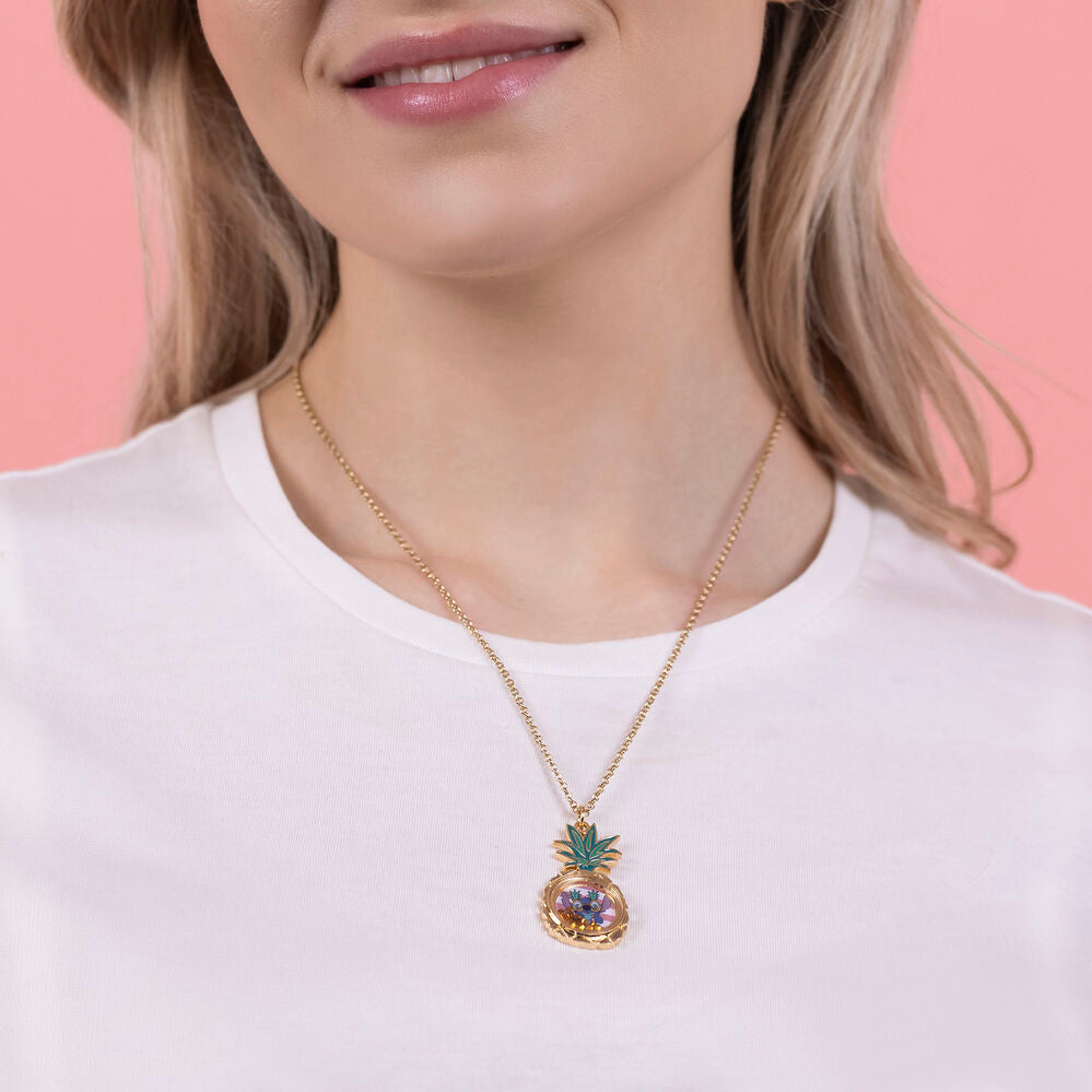 Disney Stitch Pineapple necklace
