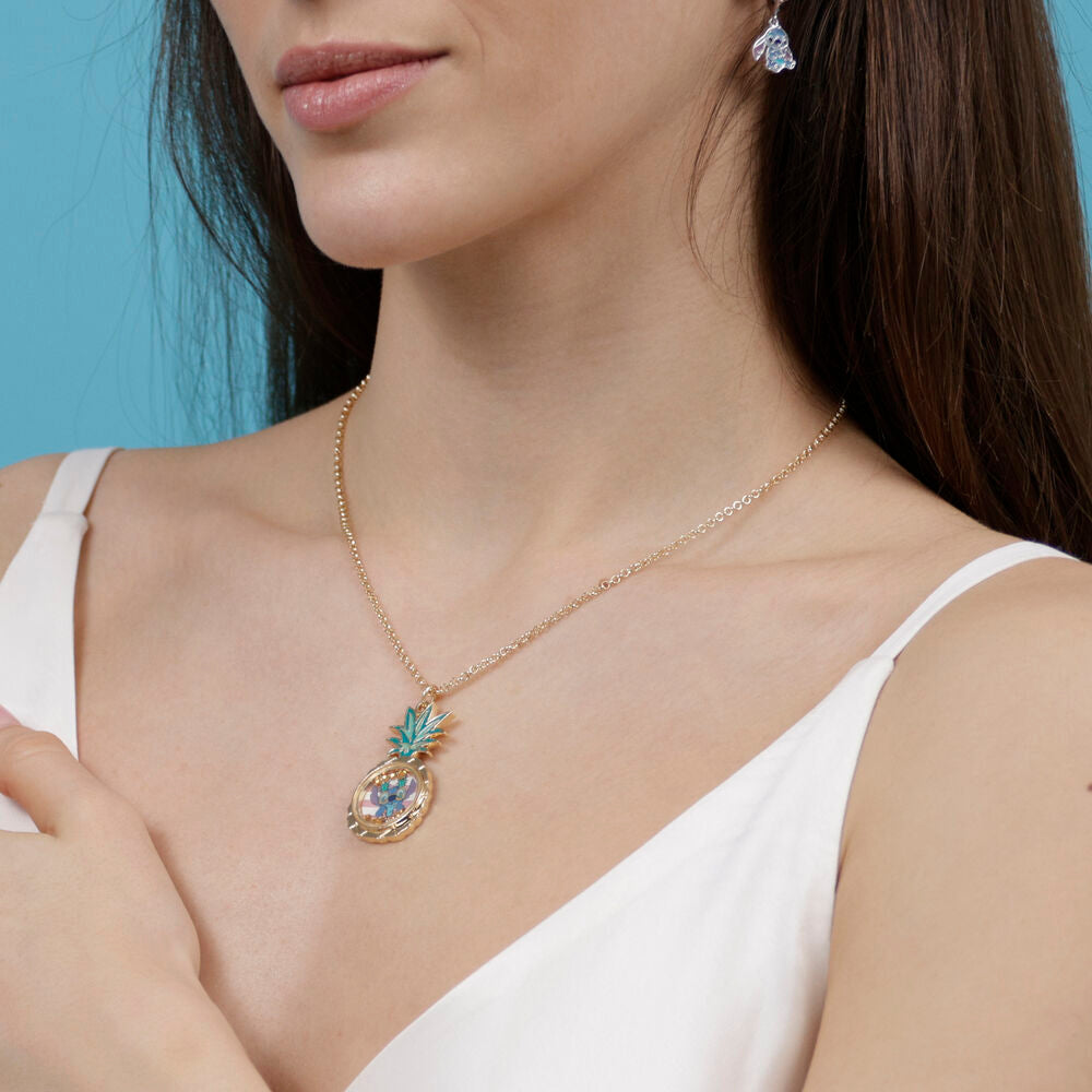 Disney Stitch Pineapple necklace