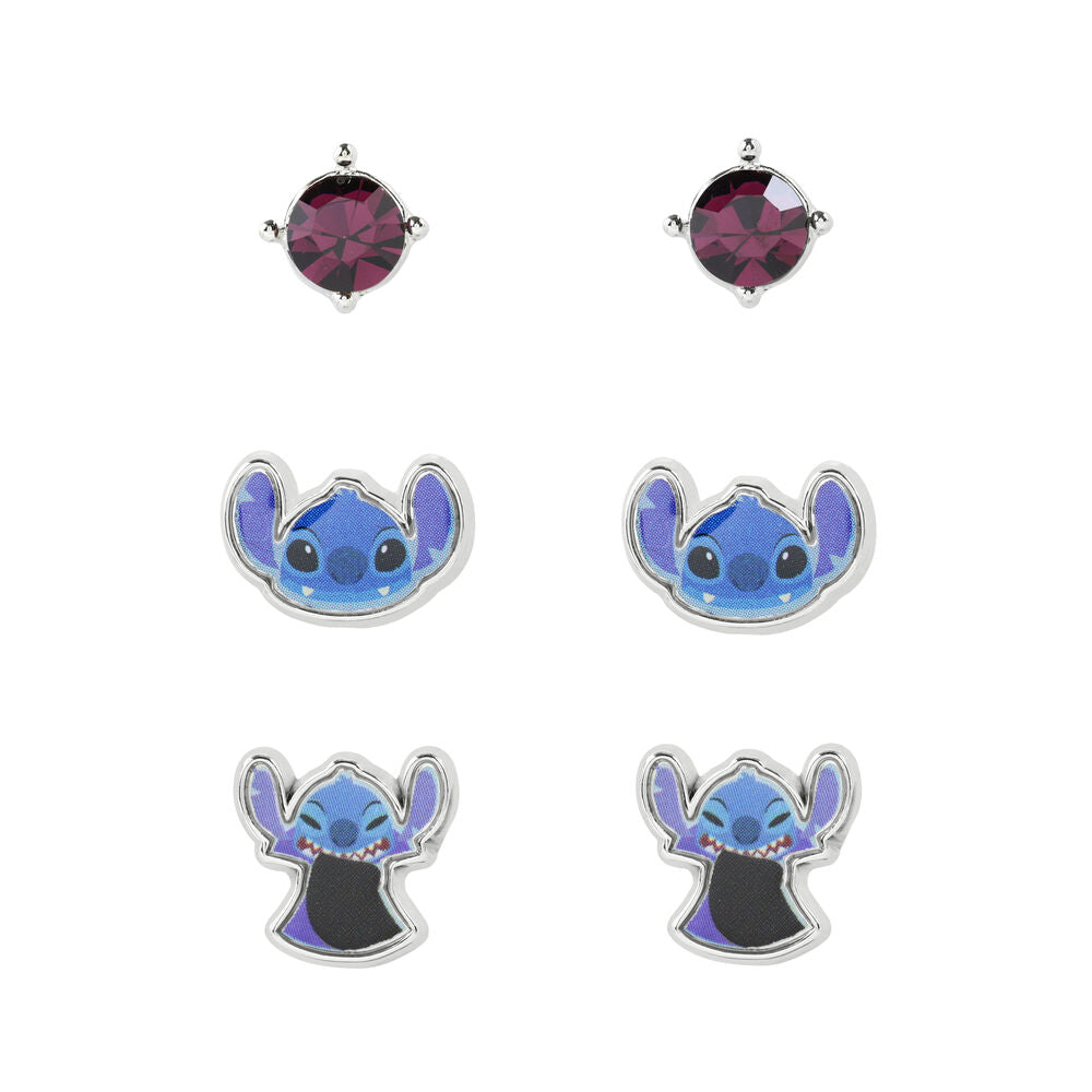 Disney Stitch Set 3 pairs of earrings