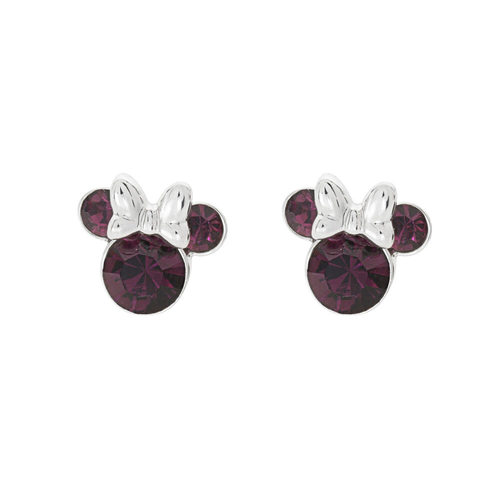 Disney Minnie February earrings silver