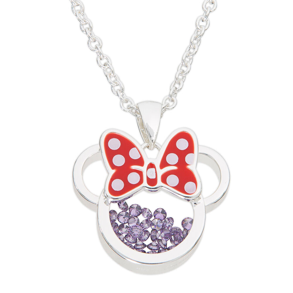 Disney Minnie February necklace silver