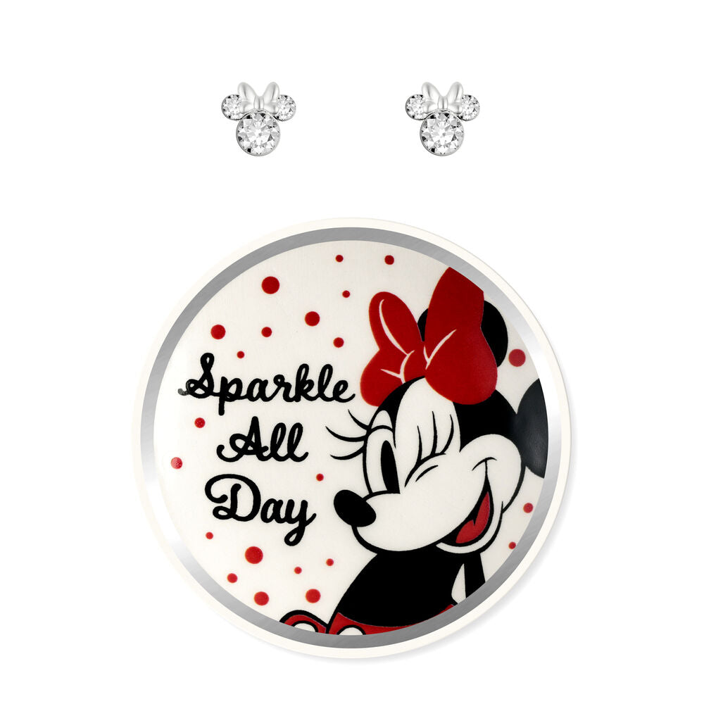 Disney Minnie earrings + jewellery plate