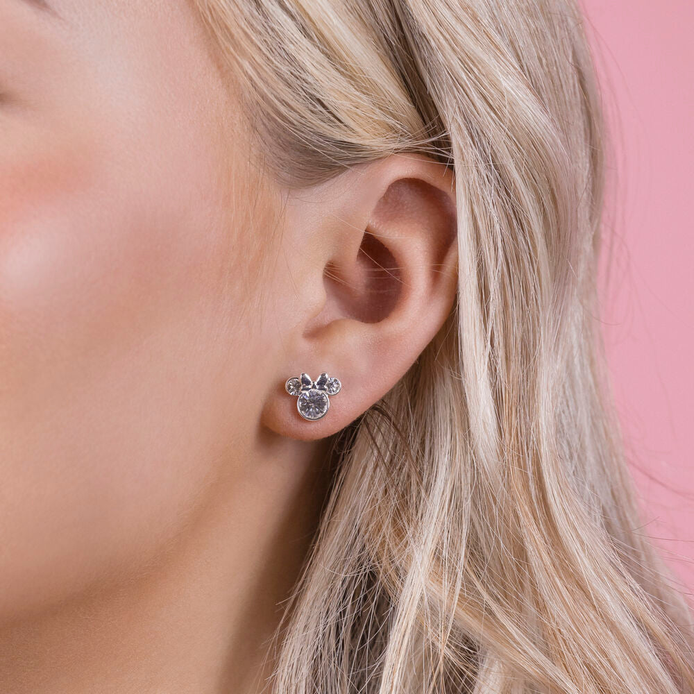 Disney Minnie earrings + jewellery plate