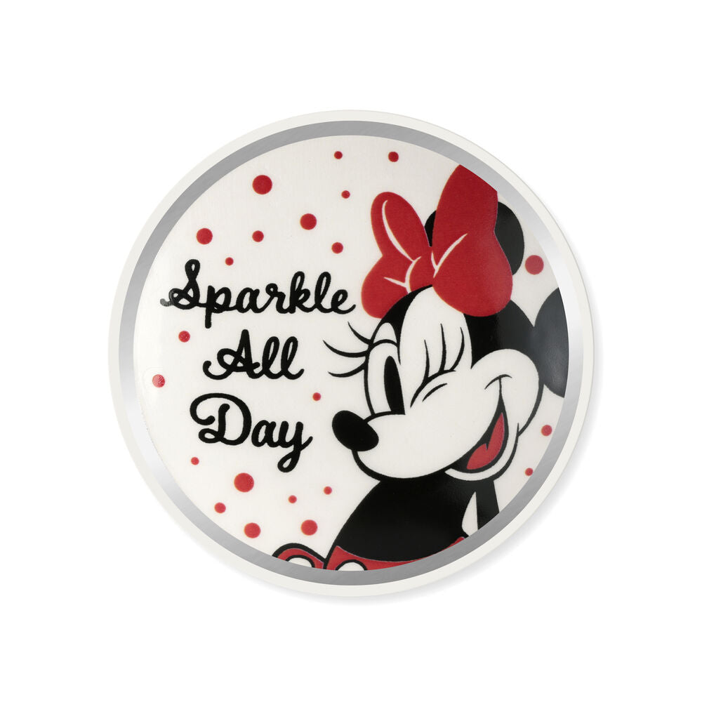 Disney Minnie earrings + jewellery plate