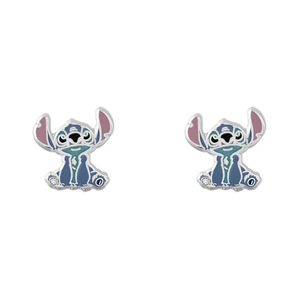 Disney Stitch earrings + jewellery plate
