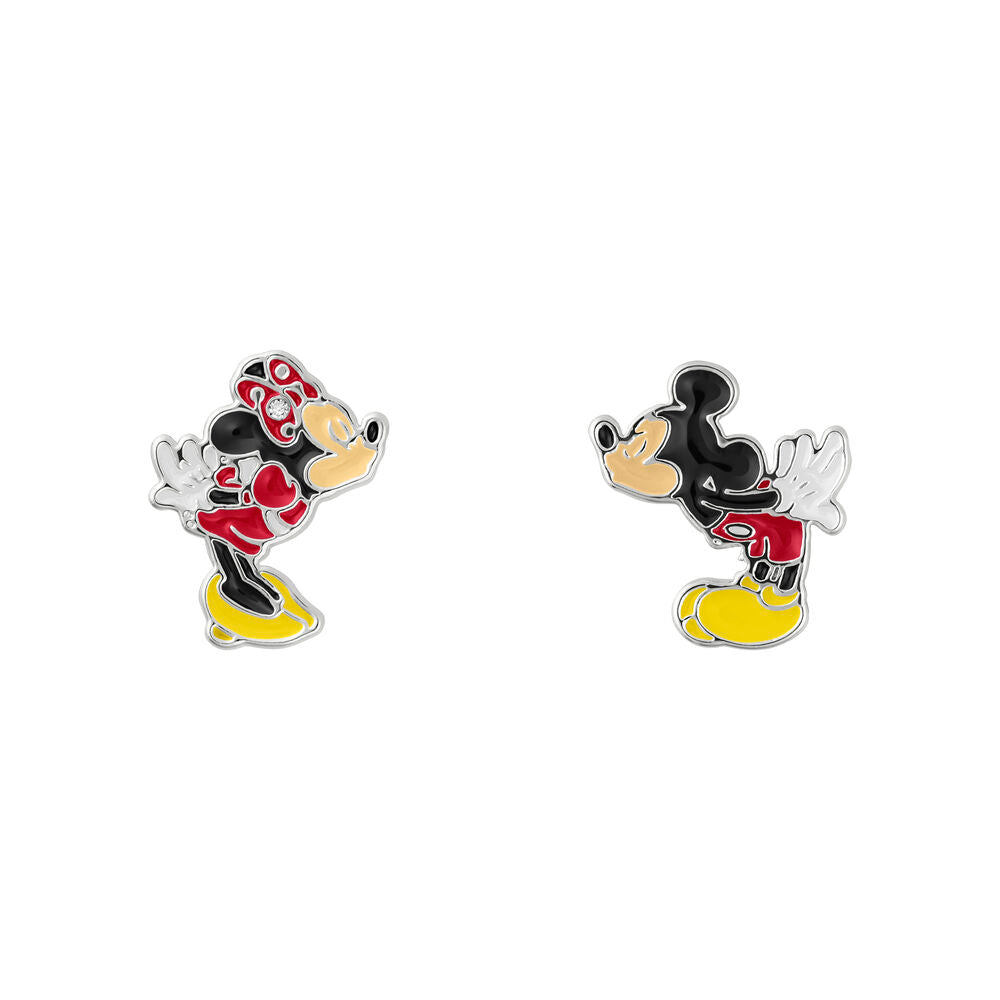 Disney Mickey &#38; Minnie earrings + jewellery plate