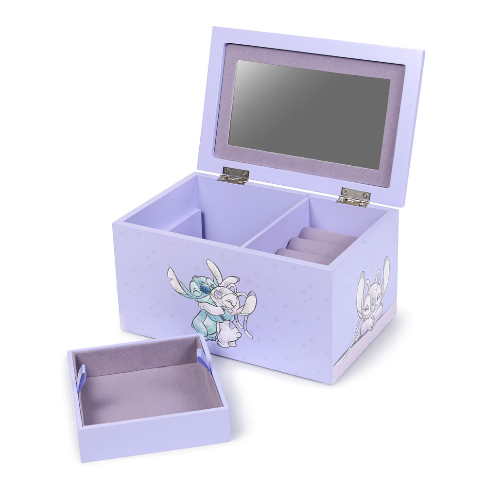 Disney Stitch &#38; Angel Jewellery box