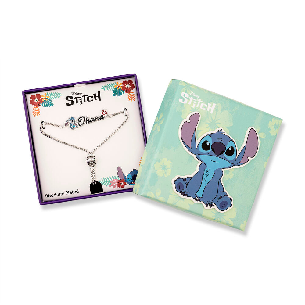 Disney Stitch Ohana bracelet silver