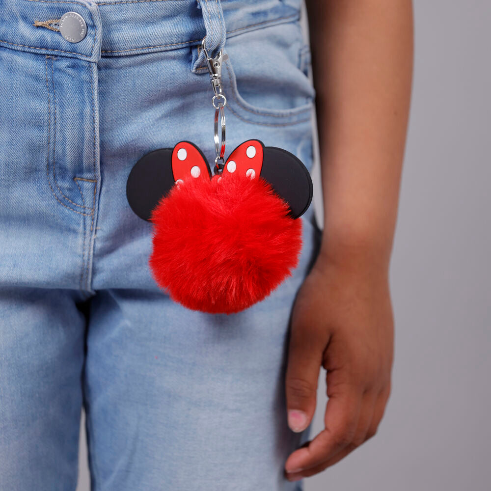 Disney Minnie Pompom keychain
