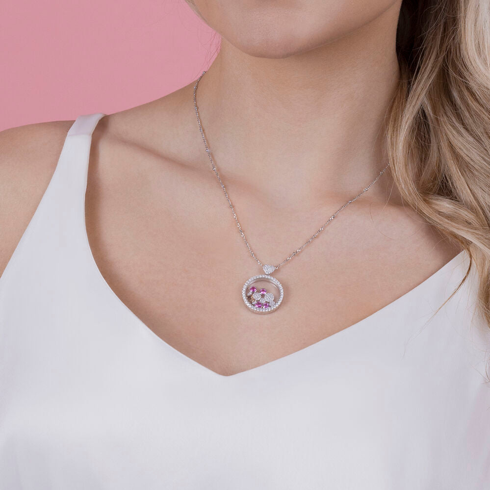 Disney Mickey &#38; Minnie necklace silver