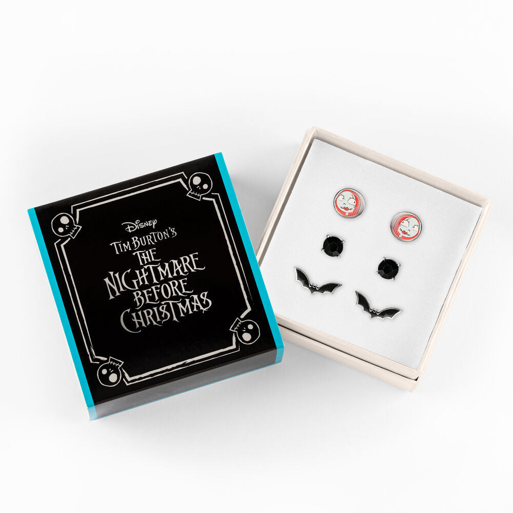 Disney Nightmare Before Christmas Set 3 pairs of earrings