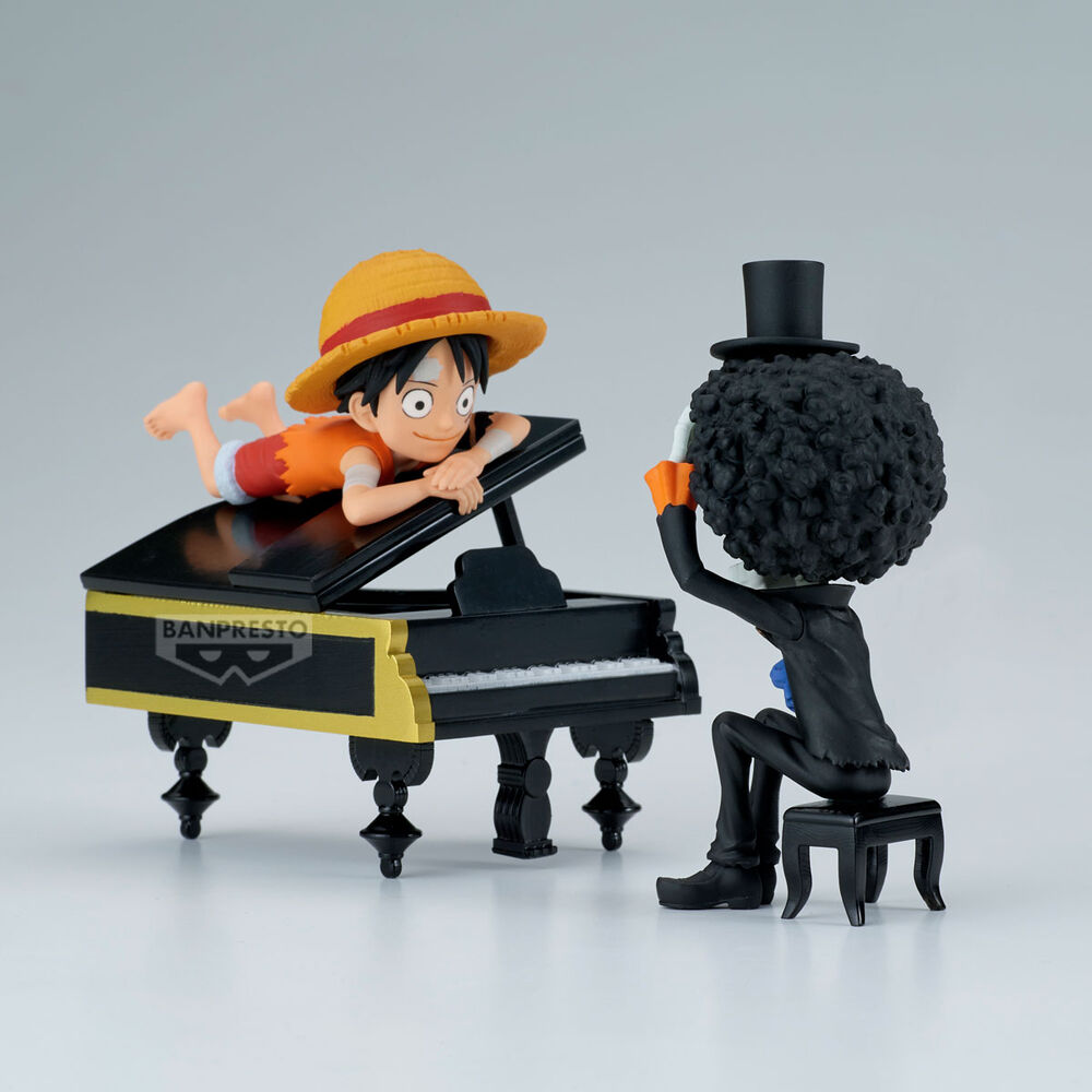 One Piece Luffy & Brook Word Collectable Stories figure 8cm