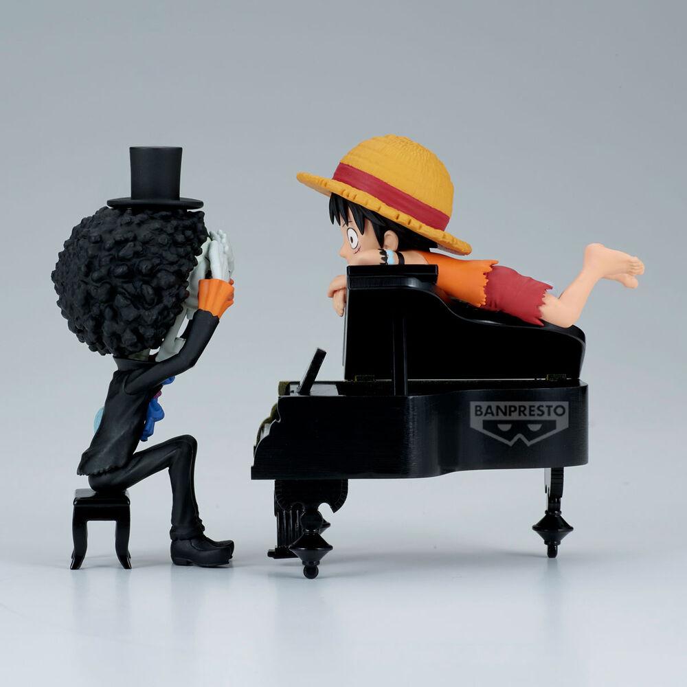 One Piece Luffy & Brook Word Collectable Stories figure 8cm