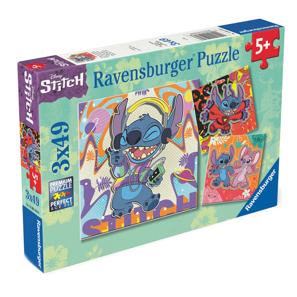 Disney Stitch puzzle 3x39pcs