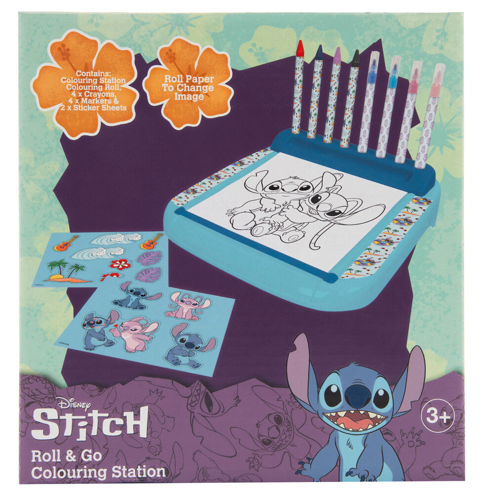 Disney Stitch roll & go colouring station
