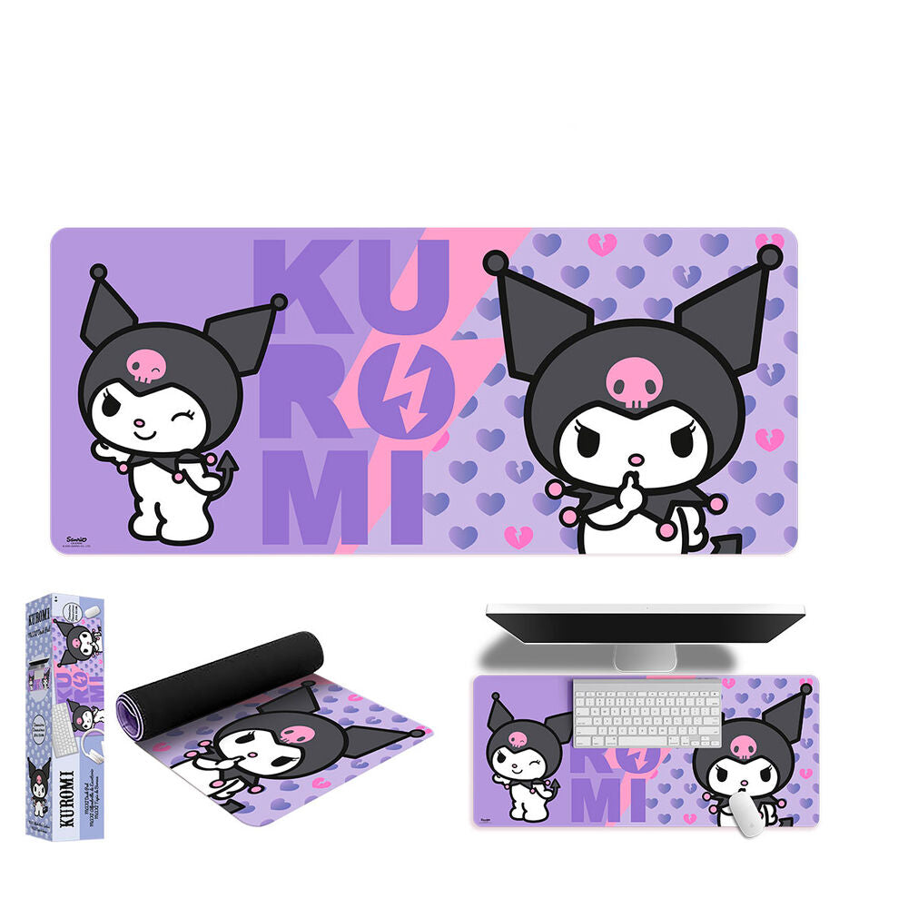 Hello Kitty Kuromi gaming desk mat