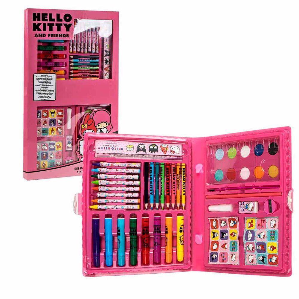 Hello Kitty colouring stationery set
