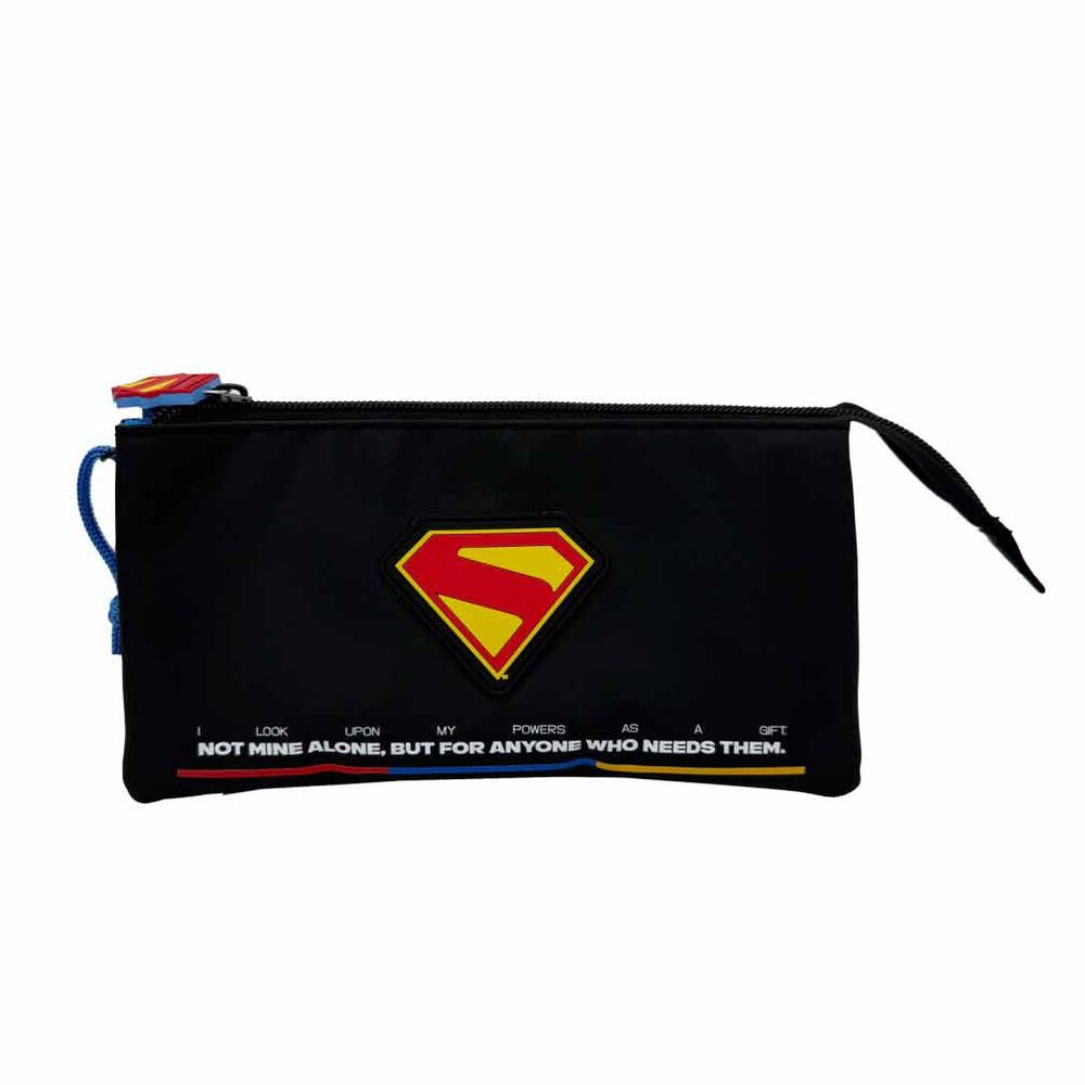 DC Comics Superman Logo triple pencil case