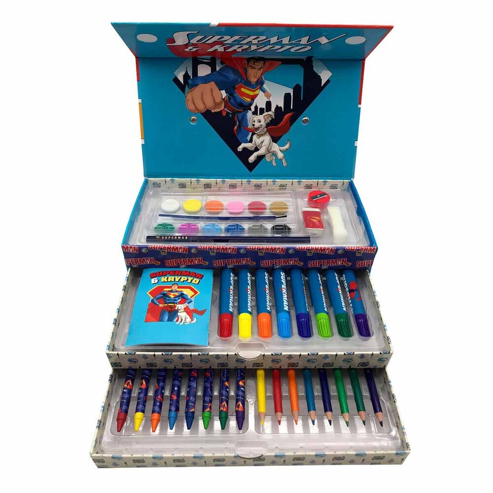 DC Comics Superman Colouring stationery case