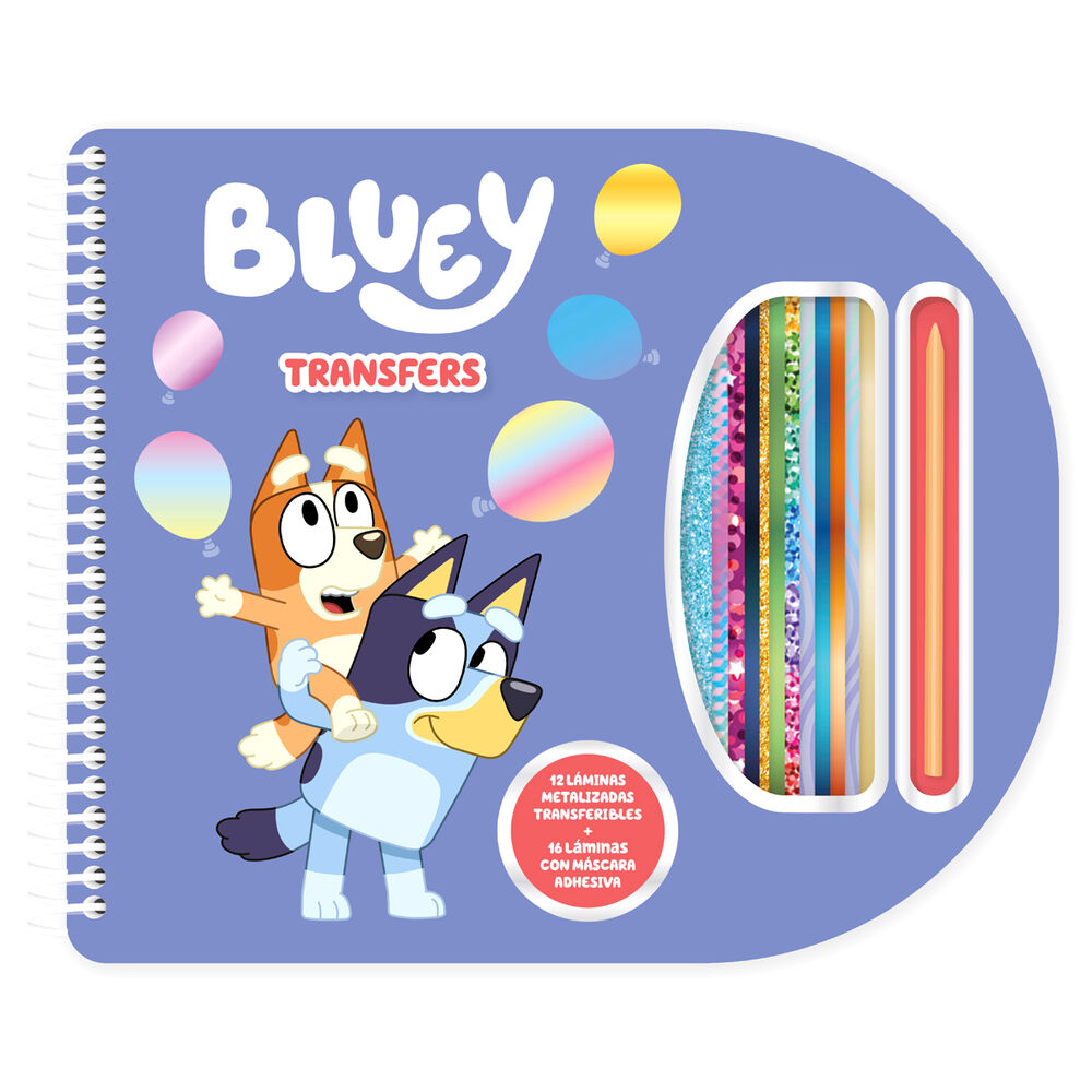 Bluey transfers notebook