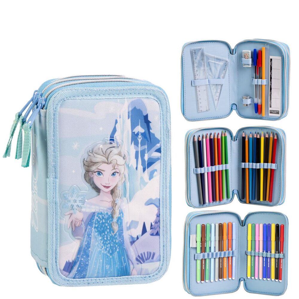 Disney Frozen triple pencil case