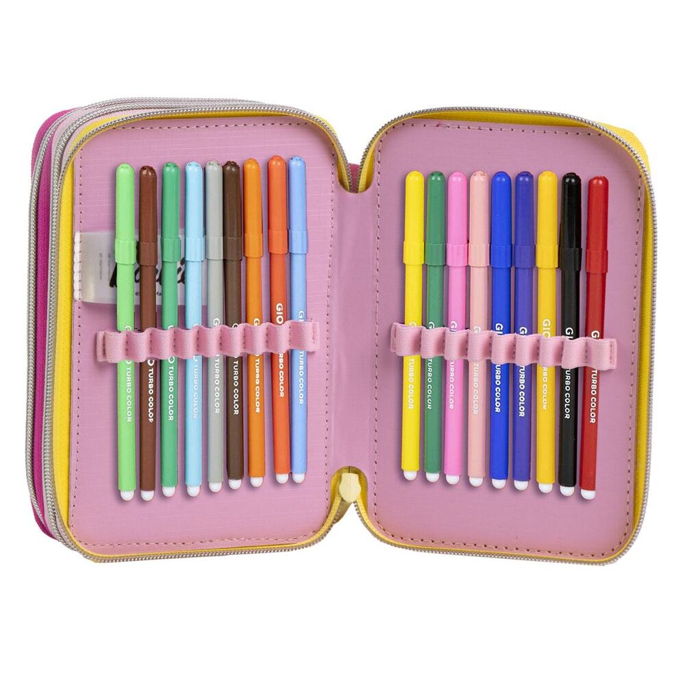 Barbie triple pencil case